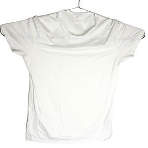 Ermenegildo Zegna Men's Round Neck Short Sleeve Undershirt White Size Medium